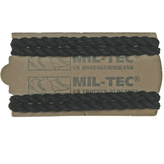 Mil-tec élastiques de pantalon 2 paires (4 pièces), noir