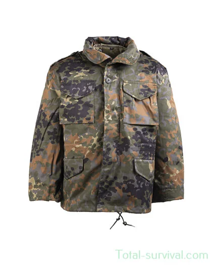 Mil-Tec Veste de terrain US Kids M65 avec doublure, Flecktarn
