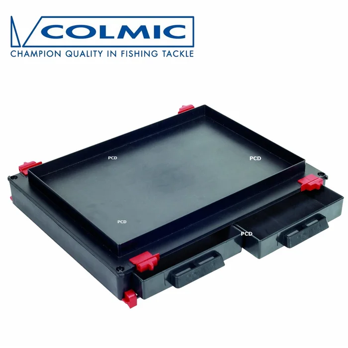 MODULE COLMIC 2 TIROIRS FRONTAUX AVEC PORTE BDL NOIR-ROUGE