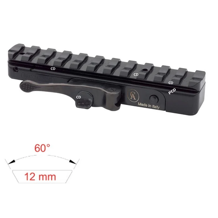 Montage Amovible Contessa Standard Pour Rail De 12MM Avec Rail Picatinny
