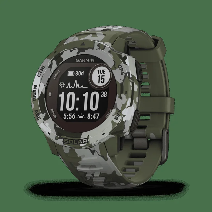 Montre gps multi-fonction Garmin instinct solar – Lichen Camo