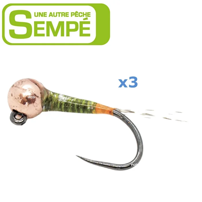 MOUCHE SEMPE PERDIGONE BILLE TUNGSTENE BC PAR 3