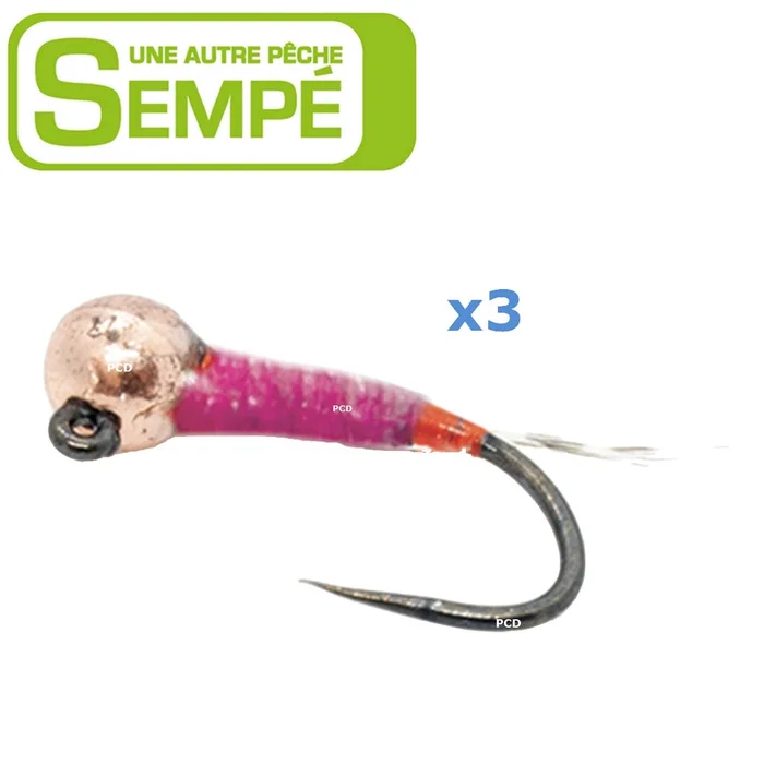 MOUCHE SEMPE PERDIGONE BILLE TUNGSTENE PC PAR 3