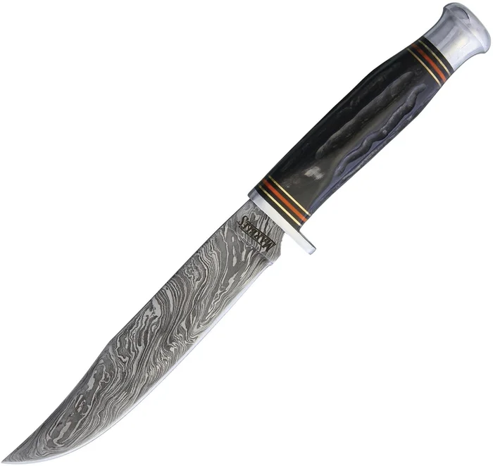 MR449 Marbles Hunter Damascus steel