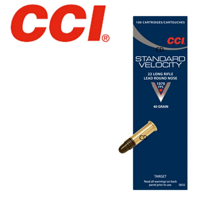Munitions CCI 22LR Plinking Standard Vélocity 40 Grains Par 50