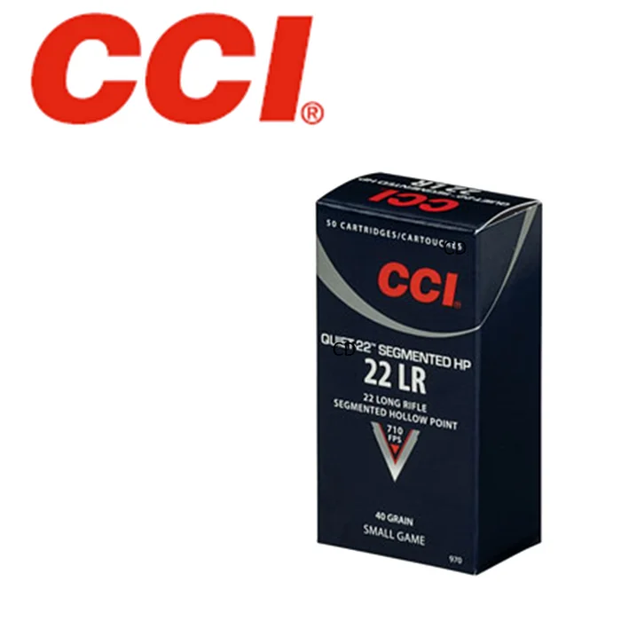 MUNITIONS CCI 22LR SMALL GAME QUIET-22 SEGMENTED 40 Grains HP PAR 50