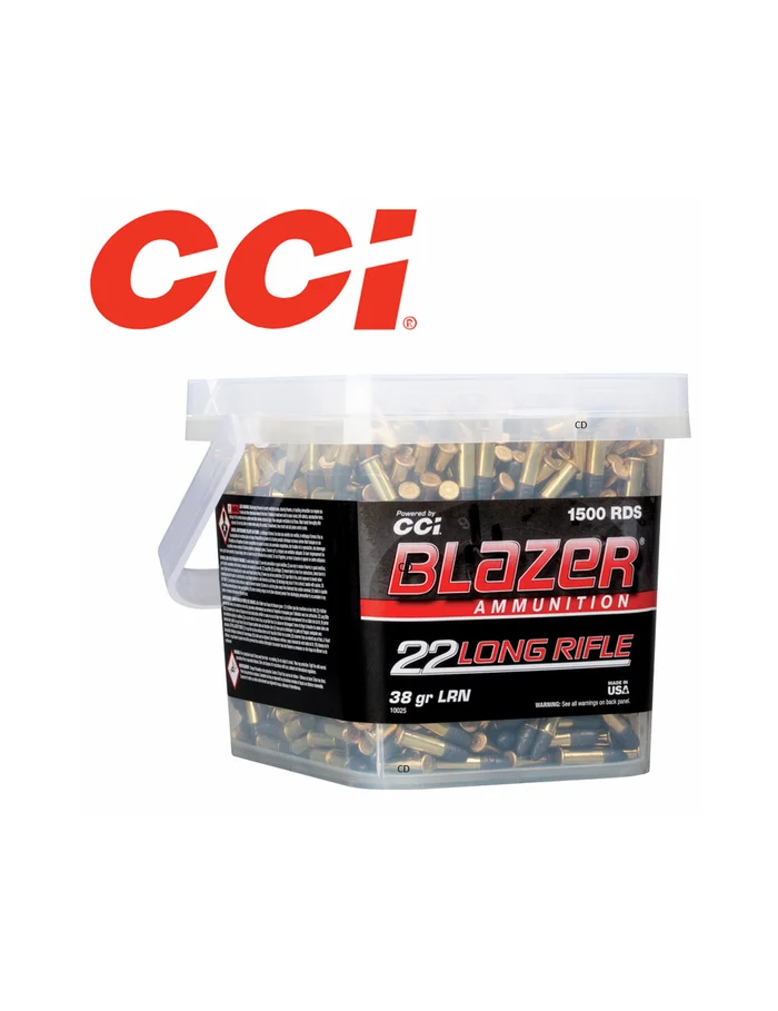 Munitions CCI Blazer Round Nose 22LR 38 Grains Par 1500