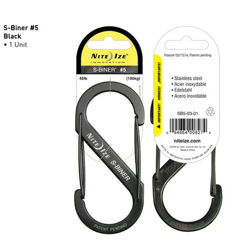 N50307 – Nite Ize S-biner #5 Black