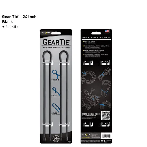 NIGT242PK01 – Nite Ize Gear Tie 61 cm Black