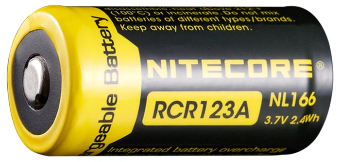 NL166 – NITECORE RCR123A 650mAh 3,7V 2.4Wh