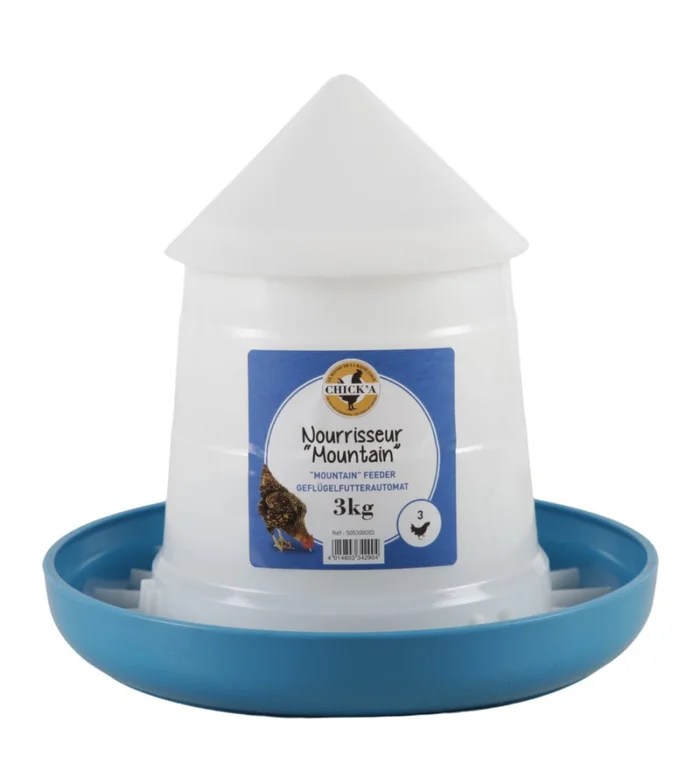 Nourrisseur Mountain conique bleu 3 kg