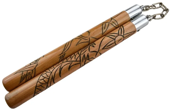 NS14 – NUNCHAKU Hêtre Gravé