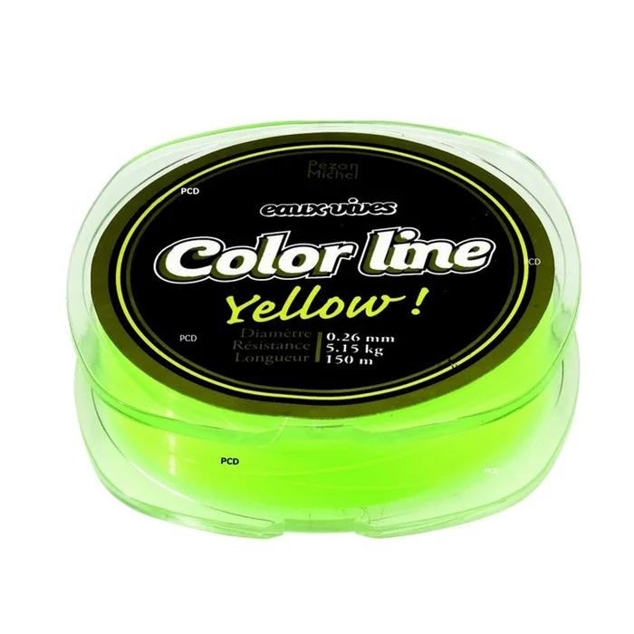 Nylon Pezon Et Michel Eaux Vives Color Line 150M Jaune