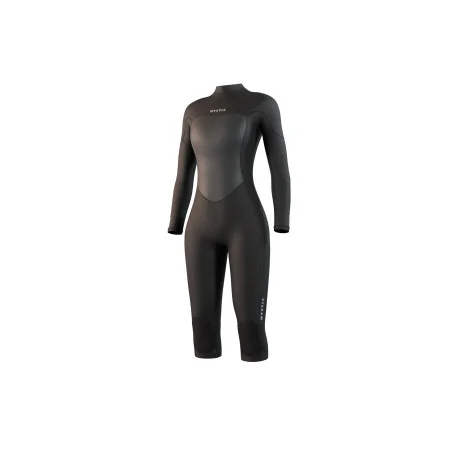 Overknees Neoprene FemmeMystic Brand Combinaison LongArm ShortLeg 3/2 BZ Flatlock Wmn – Noir 2025