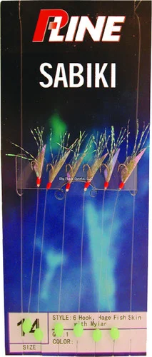 P-Line Sabiki Rig Hage Aurora F/Sk Fish Skin – SMFS6