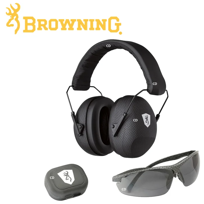 PACK BROWNING CASQUE TACTICAL RANGE + LUNETTES + BOUCHONS