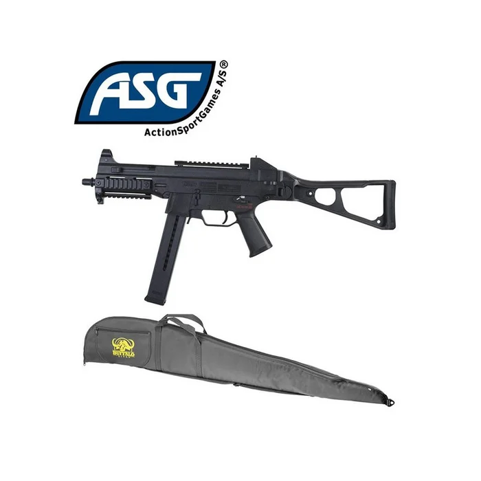 PACK CARABINE AEG UMP45 NOIR 1.1J + HOUSSE ASG