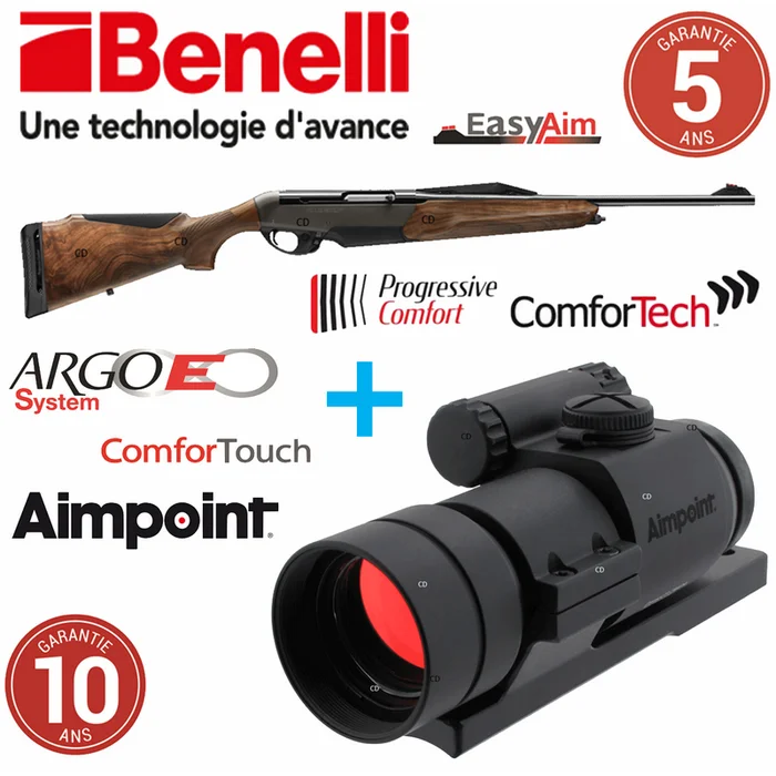 Pack Carabine Argo E Pro Benelli 300WM + Aimpoint 9000 Compact C3
