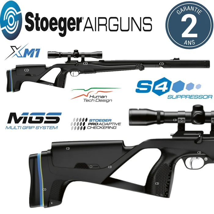 Pack Carabine Stoeger Airguns XM1 PCP S4 Suppressor 20 Joules