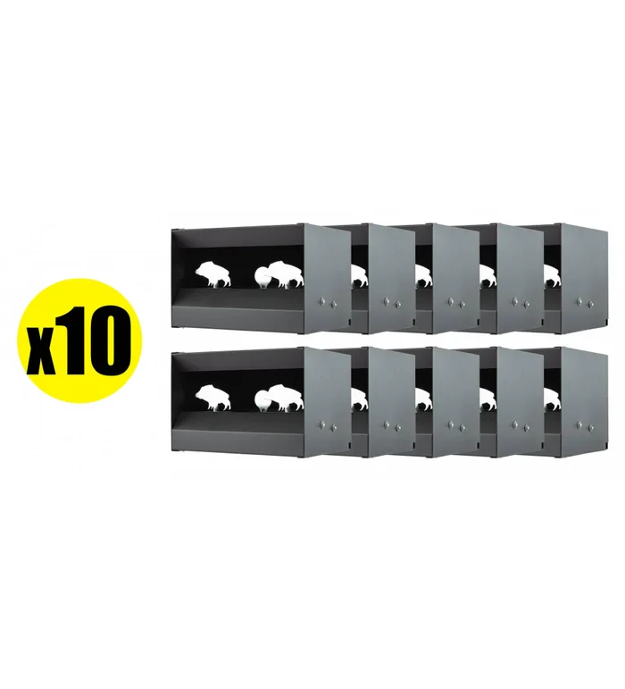 Pack Cible mobile silhouettes Sangliers pour air comprimé calibre 4.5 mm (x10)