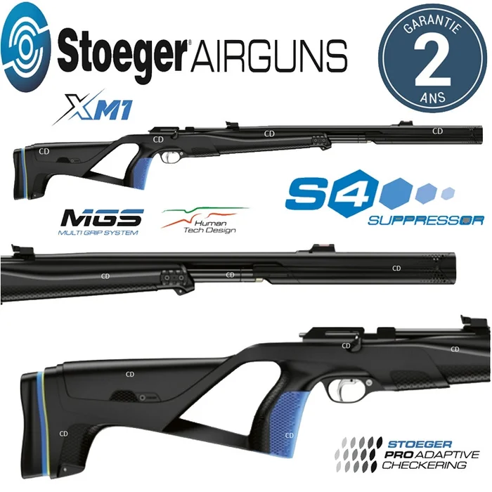 Pack Complet Stoeger Airguns XM1 PCP S4 Suppressor 20 Joules