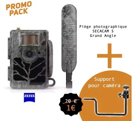 Pack Promo piège photographique SECACAM 5 Grand Angle ZEISS et support – Image 2