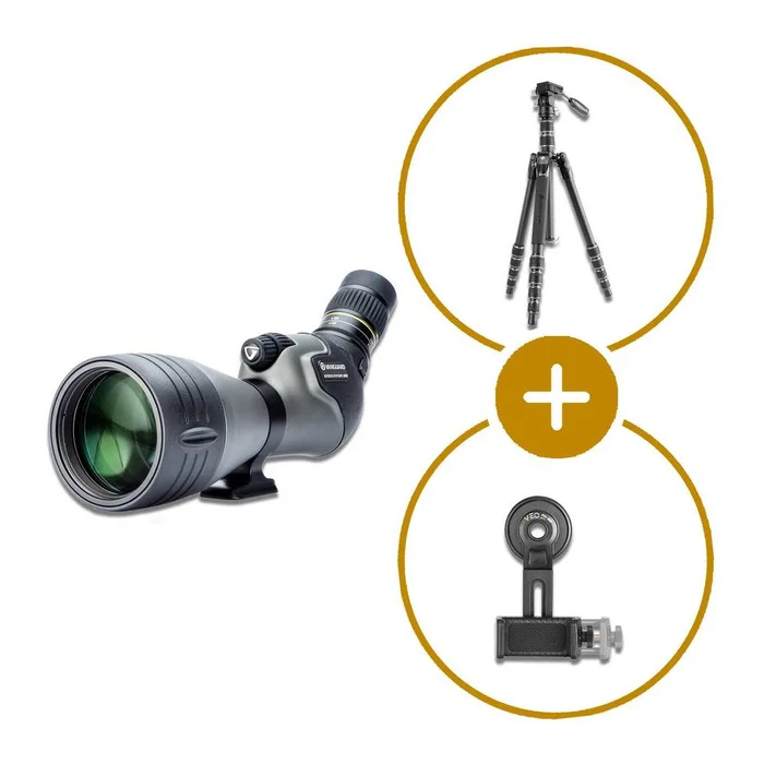 Pack Vanguard Longue-Vue Endeavor 82HD 20-60 x 80 + Trépied + Kit Digiscopie