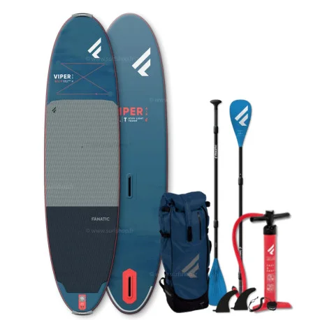 Packs SUP GonflablesFanatic Viper Air SLT – Cyan/Bleu – PACK 2025