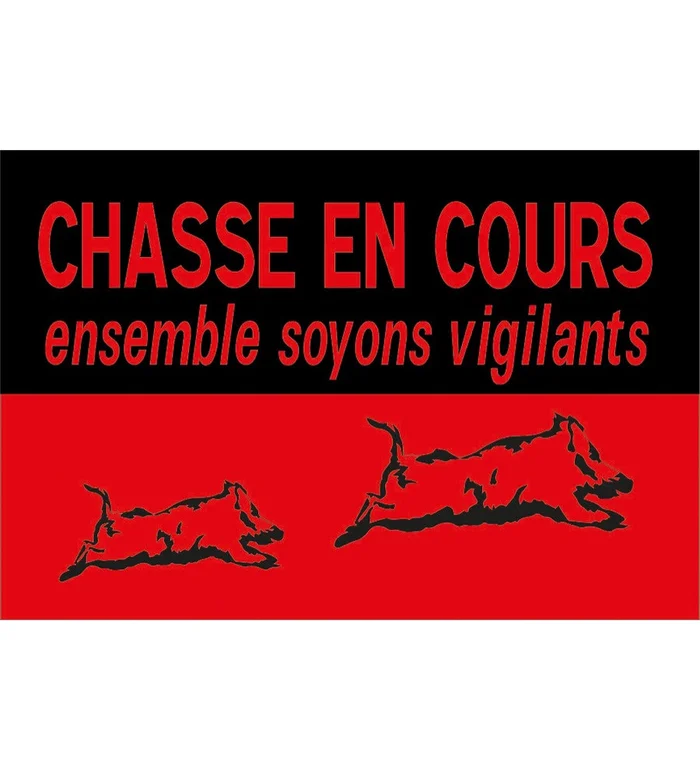 Panneau chasse en cours 60×40 Pro Hunt