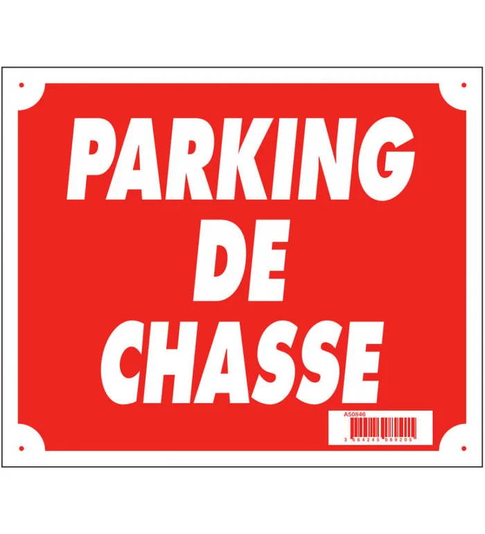 Panneau »Parking de chasse » 30 x 25 cm