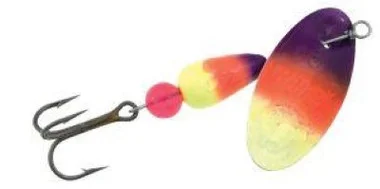 Panther Martin UV In-Line Spinner, #6, 1/4 oz, Chartreuse Orange Violet