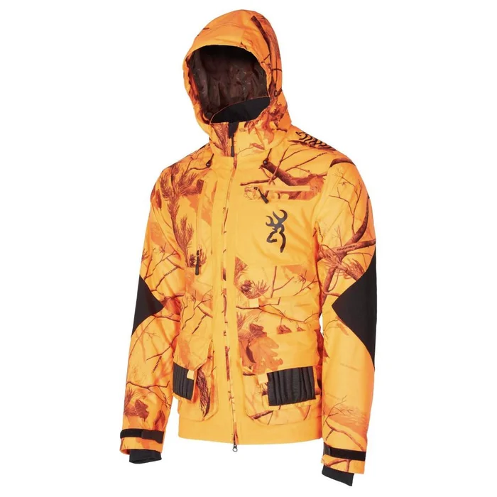 Parka de Chasse Browning XPO Toundra Blaze – Isolation Thermique – Haute Visibilité – Protection et Confort Optimaux