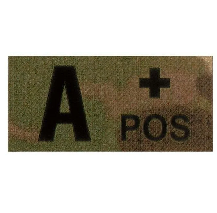 Patch Groupe Sanguin IR A Positif Multicam Clawgear