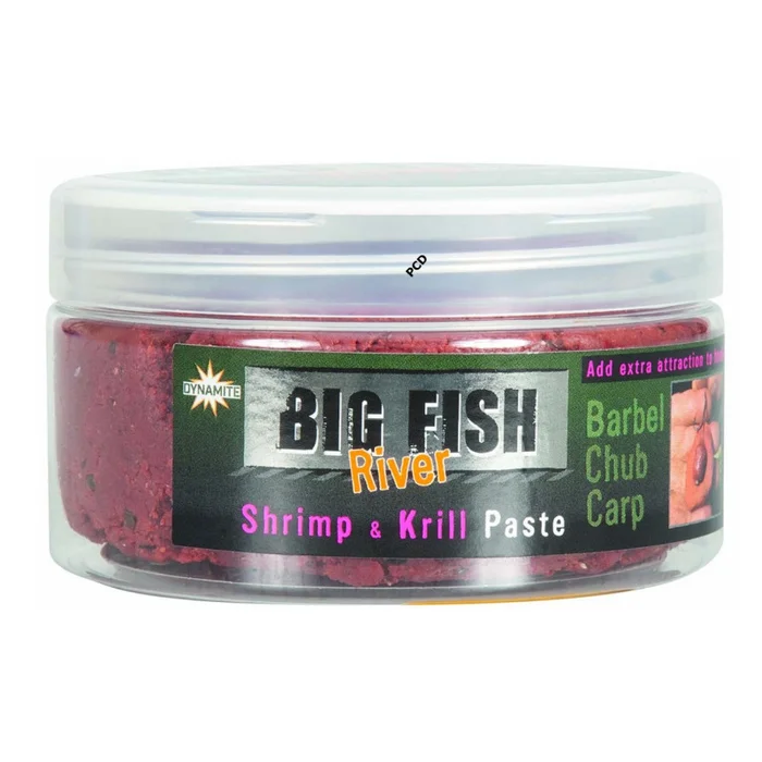 Pâte Dynamite Baits Big Fish River Shrimp & Krill Paste 250G