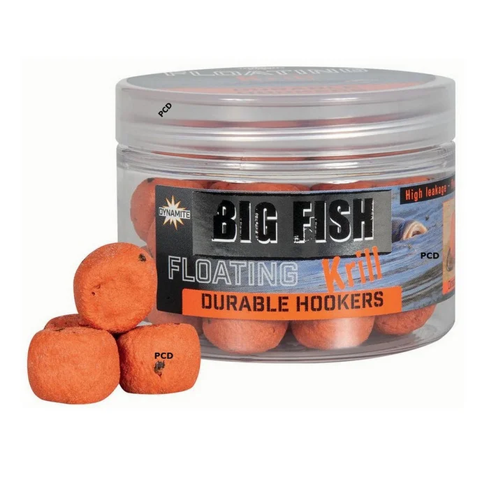 Pellets D’eschage Dynamite Baits Big Fish Krill Floating Durable Hookers Orange 12MM 100G