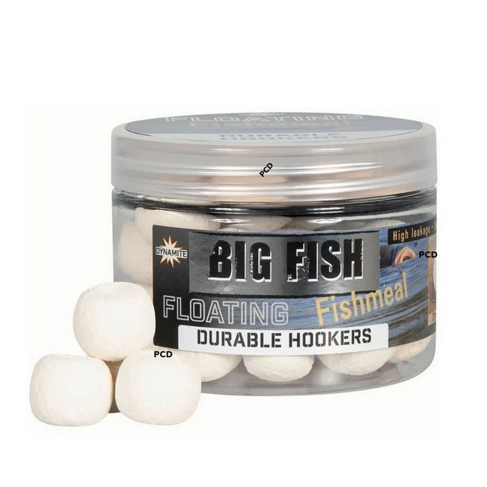 Pellets D’eschage Dynamite Baits Big Fish Natural Fishmeal Floating Durable Hookers Blanc 12MM 100G