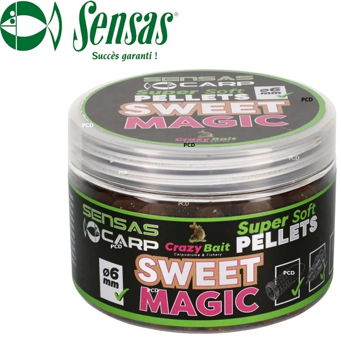 PELLETS SENSAS SUPER SOFT PELLETS SWEET MAGIC 4MM 60G
