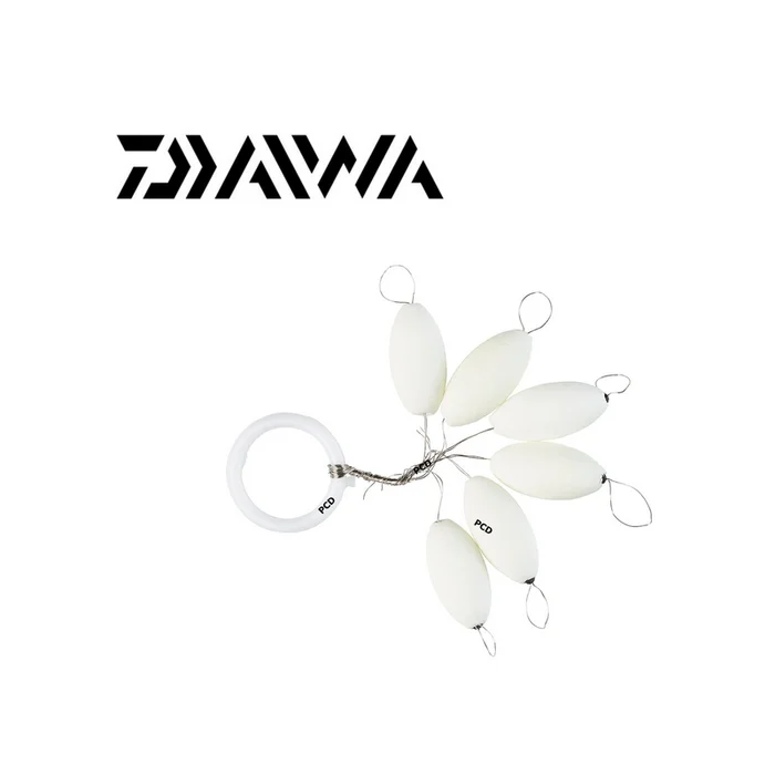 PERLES FLOTTANTES OVALES DAIWA PHOSPHO AUTOBLOQUANTES BLANC