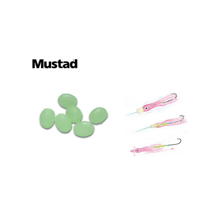 PERLES MUSTAD OVALE PHOSPHORESCENTE PAR 20