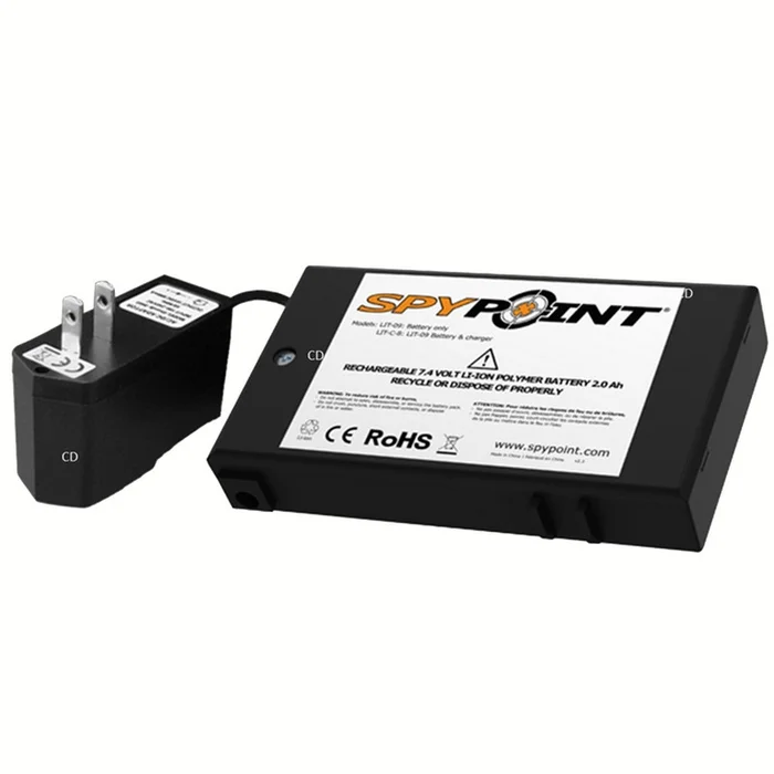 Pile Rechargeable Au Lithium Et Chargeur AC Spypoint