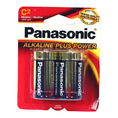 Piles alcalines Panasonic 2C