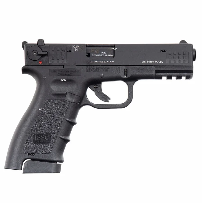 Pistolet 9mm A Blanc ISSC M22 Noir