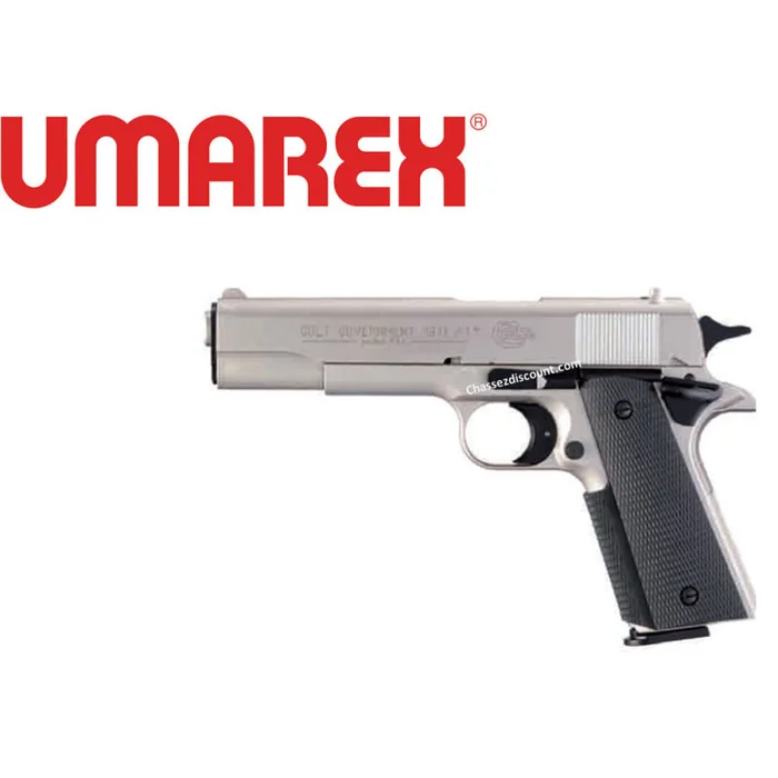 PISTOLET COLT GOVERNEMENT 1911 NICKELE UMAREX