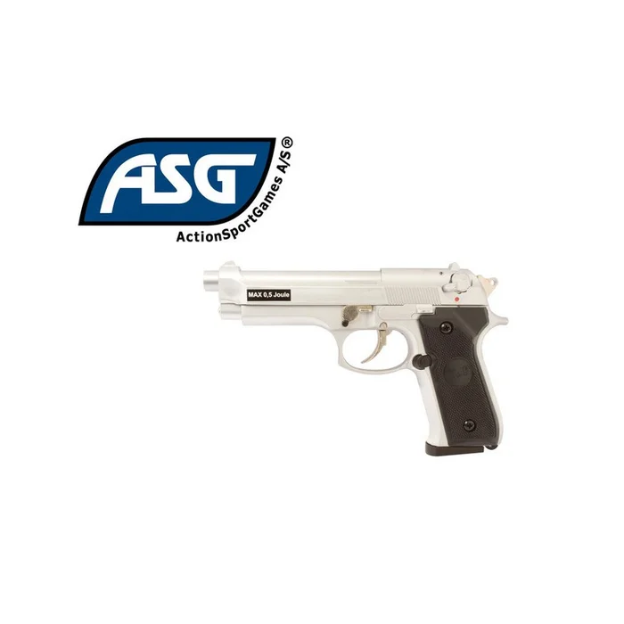 PISTOLET M92FS SILVER ASG