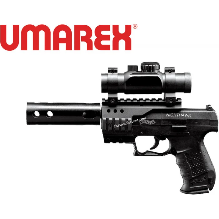 PISTOLET NIGHT HAWK VISEUR POINT ROUGE UMAREX