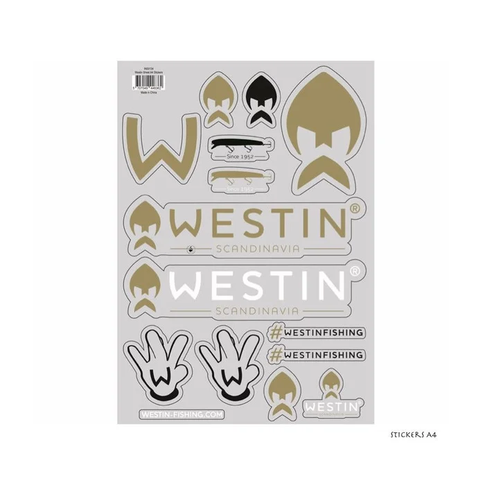 Planche d’Autocollants Westin Stickers A4