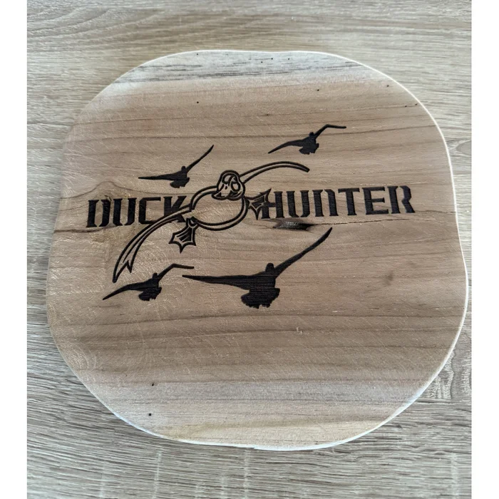 Planche en Tek Duck Hunter – Dessous de Plat Chasse & Décoration