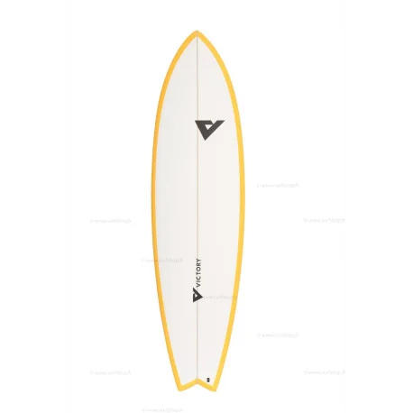 Planches Surf FishVICTORY LONG FISH EPOXY MATT YELLOW