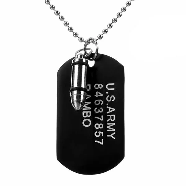 PLAQUE MILITAIRE – DOUILLE (ACIER INOXYDABLE)