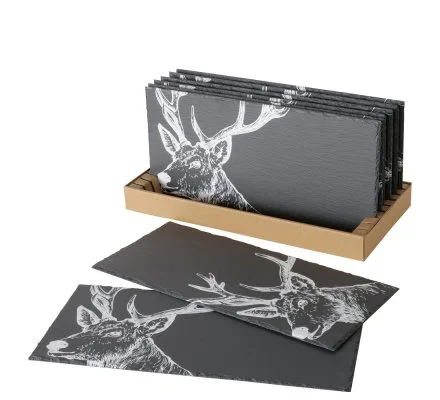 Plateau Cerf en ardoise LOVERGREEN
